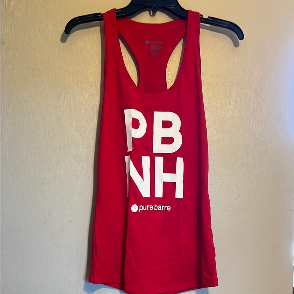 Pure Barre NH Red Racerback Tank Top Medium